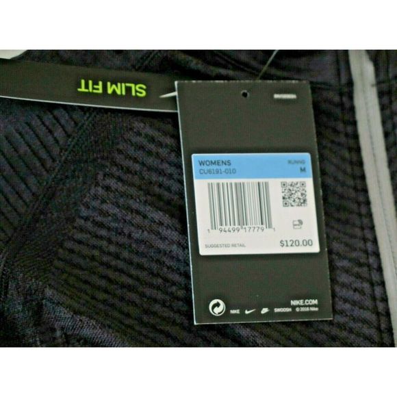 Nike CU6191 Women's Sz M Black Run Division 1/2-Zip Wool/Nylon Running Top $120+ - Picture 6 of 9